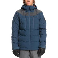 Kurtka narciarska męska Quiksilver The Edge Technical. Niebieskie kurtki męskie Quiksilver, m, bez wzorów, z poliesteru, bez kaptura. Za 732.00 zł.