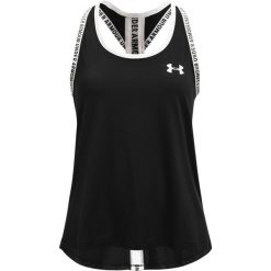 Dziewczęca koszulka typu tank top Under Armour Knockout. Białe t-shirty i topy dla dziewczynek Under Armour, bez wzorów, z materiału, bez ramiączek. Za 137.05 zł.