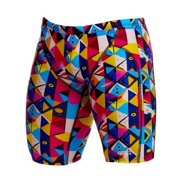 Spodenki do pływania Jammery Funky Trunks Broken Blox. Czerwone kąpielówki męskie FUNKY TRUNKS, m, bez wzorów, z materiału, na fitness i siłownię. Za 219.00 zł.
