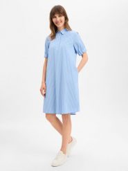 Emily van den Bergh Sukienka z bluzką Kobiety Bawełna (100%) niebieski, 44. Niebieskie bluzki damskie Emily van den Bergh, bez wzorów, z bawełny, klasyczne, bez kołnierzyka, bez ramiączek. Za 429.95 zł.