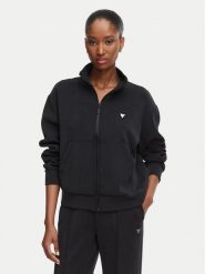 Guess Bluza V6YQ17 K4313 Czarny Regular Fit. Czarne bluzy damskie Guess, xxs, z aplikacjami, z syntetyku, bez kaptura. Za 394.99 zł.