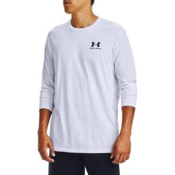 Koszulka z długim rękawem męska Under Armour Sportstyle Left Chest LS. Białe bluzy męskie Under Armour, m, bez wzorów, bez kaptura. Za 97.73 zł.
