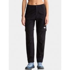 Spodnie Damskie The North Face W Exploration Reg Straight Convertible. Czarne spodnie sportowe damskie The North Face, bez wzorów, trekkingowe. Za 499.00 zł.