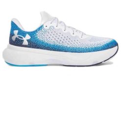 Buty do biegania męskie Under Armour Infiniteelectric. Niebieskie buty sportowe męskie Under Armour, bez zapięcia, do biegania. Za 289.99 zł.