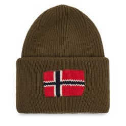 Czapka Napapijri. Brązowe czapki i kapelusze męskie Napapijri, na zimę, bez wzorów. Za 249.99 zł.