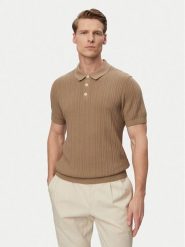 JOOP! Jeans Polo Colinor 30101603 Beżowy Regular Fit. Brązowe koszulki polo męskie JOOP! Jeans, m, bez wzorów, z bawełny, bez ramiączek. Za 459.99 zł.