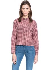 DAMSKA KOSZULA MATERIAŁOWA WRANGLER EXPLORER SHIRT PYRAMID SAND W5R05HC01 112130300. Bluzki damskie Wrangler, s, bez wzorów, z materiału, bez kołnierzyka, bez ramiączek. Za 129.99 zł.