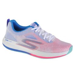 Buty do biegania damskie, Skechers Go Run Pulse - Get Moving. Białe obuwie sportowe damskie Skechers, bez wzorów, z materiału, do biegania. Za 407.00 zł.