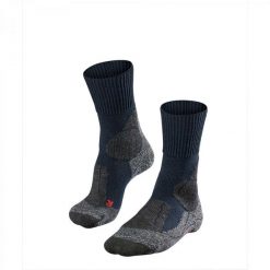 Skarpetki Falke TK1. Niebieskie skarpety męskie Falke, bez wzorów, z elastanu. Za 161.50 zł.