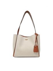 Guess Torebka HWAG96 62230 Beżowy. Brązowe torebki do ręki damskie Guess, z aplikacjami, z materiału, bez dodatków. Za 389.99 zł.