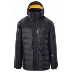Kurtka narciarska męska Hi-Tec Helmir - czarna, Rozmiar L. Czarne buty sportowe męskie Hi-tec, z materiału, bez zapięcia, narciarskie. W wyprzedaży za 319.99 zł.