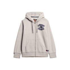 Bluza z kapturem i zamkiem błyskawicznym Superdry Vintage Athletic. Szare bluzy męskie Superdry., m, bez wzorów, z kapturem. Za 407.00 zł.