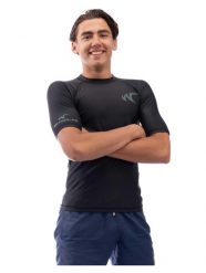 Męska koszulka Watrflag Barcelona Bodyfit czarny. Czarne koszulki sportowe męskie WATRFLAG, l, bez wzorów, z materiału, bez kołnierzyka, bez ramiączek, na fitness i siłownię. Za 129.00 zł.