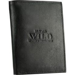 Portfel męski czarny Always Wild N4-BMN-R. Czarne portfele męskie Always Wild, bez wzorów, ze skóry. Za 37.99 zł.