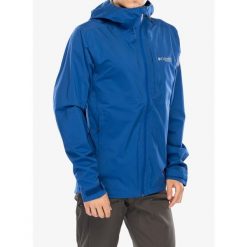 Kurtka przeciwdeszczowa męska Columbia Ampli-Dry II Shell. Niebieskie kurtki męskie Columbia, m, bez wzorów, sportowe, bez kaptura. Za 503.99 zł.