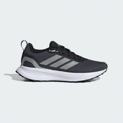 Buty Runfalcon 5 TR Running. Czarne obuwie sportowe damskie Adidas, bez wzorów, z materiału, do biegania. Za 282.85 zł.