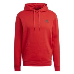 Bluza męska z kapturem ADIDAS M DK HD XS. Czerwone bluzy męskie Adidas, m, bez wzorów, z bawełny, z kapturem. Za 249.00 zł.