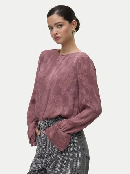 Vero Moda Bluzka Mishi 10335512 Różowy Regular Fit. Czerwone bluzki damskie Vero Moda, l, bez wzorów, z syntetyku, bez kołnierzyka, bez ramiączek. Za 169.99 zł.