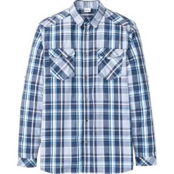 Koszula z długim rękawem Regular Fit bonprix indygo w kratę. Koszule męskie marki bonprix. Za 49.99 zł.