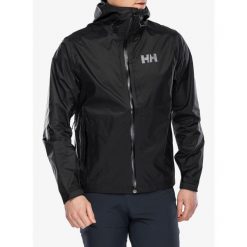 Kurtka przeciwdeszczowa męska Helly Hansen Loke Terra Jacket. Czarne kurtki męskie Helly Hansen, m, bez wzorów, trekkingowe. Za 566.99 zł.