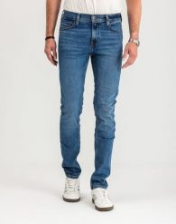 Spodnie Męskie Jeansowe Mustang Vegas Slim Denim Blue 1015350 5000 682, W34 L34. Niebieskie spodnie materiałowe męskie Mustang, l, bez wzorów, z bawełny, klasyczne. Za 249.99 zł.