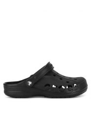 Crocs Klapki WB-BAYA CLOG 10126-001 Czarny. Czarne klapki damskie Crocs, bez wzorów, z materiału, bez obcasa. Za 199.99 zł.