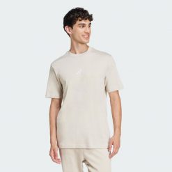 Koszulka Essentials Small Logo Single Jersey. Białe buty sportowe męskie Adidas, uniwersalny, bez wzorów, z jersey, bez kołnierzyka, bez ramiączek, na fitness i siłownię. Za 109.00 zł.