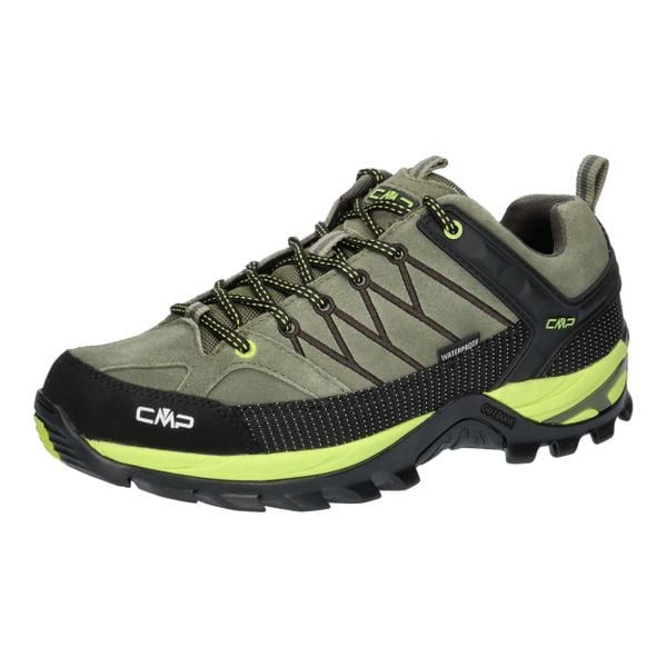 Buty turystyczne męskie CMP Rigel Low WP. Zielone trekkingi męskie CMP, outdoorowe. Za 388.05 zł.