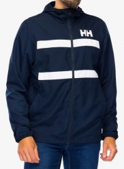 Kurtka przeciwwiatrowa męska Helly Hansen Salt Striped Windbreaker Jacket. Niebieskie kurtki męskie Helly Hansen, l, bez wzorów, z materiału, z kapturem. Za 599.99 zł.