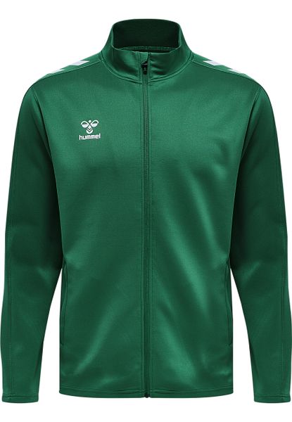 Kurtka z dresu Hummel Core Xk. Zielone kurtki damskie Hummel, m, bez wzorów, z dresówki, bez kaptura, na fitness i siłownię. Za 139.43 zł.