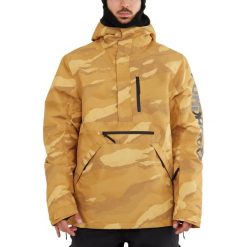 Męska koszulka Fundango Tilbury Logo. Brązowe kurtki sportowe męskie Fundango, m, bez wzorów, trekkingowe. W wyprzedaży za 399.00 zł.