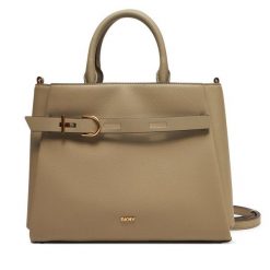 Torebka DKNY. Brązowe torebki do ręki damskie DKNY, bez wzorów, klasyczne, bez dodatków. Za 619.99 zł.