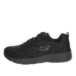 Buty do chodzenia damskie Skechers Dynamight 20. Czarne obuwie sportowe damskie Skechers, bez wzorów, z materiału, trekkingowe, Skechers Sport. W wyprzedaży za 229.00 zł.