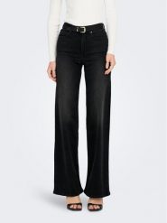 ONLY Jeansy 15299796 Czarny Wide Leg. Czarne jeansy damskie Only. Za 179.99 zł.