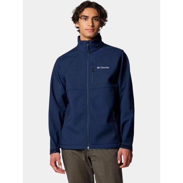 Kurtka Softshell Męska Columbia Ascender. Niebieskie kurtki męskie Columbia, m, bez wzorów, z materiału, trekkingowe. W wyprzedaży za 379.45 zł.