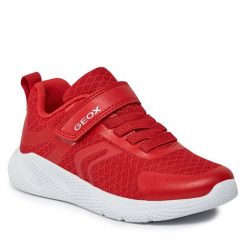 Sneakersy Geox. Niebieskie trampki i tenisówki chłopięce Geox, bez wzorów, bez zapięcia. Za 229.99 zł.