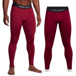 Legginsy sportowe męskie Under Armour getry szybkoschnące treningowe. Czerwone legginsy sportowe męskie Under Armour, m, bez wzorów, do biegania. Za 199.99 zł.