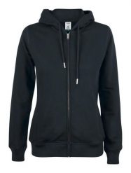Clique Premium OC Hoody Full Zip Women — bluza z kapturem z bawełny organicznej. Czarne bluzy damskie CLIQUE, s, bez wzorów, z bawełny, z kapturem. Za 295.60 zł.