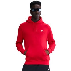 Męska bluza Nike Club BB czerwona. Czerwone bluzy męskie Nike, m, bez wzorów, z bawełny, bez kaptura. Za 272.99 zł.