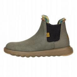 HEYDUDE Męskie Sztyblety Branson Classic. Zielone botki męskie Hey dude, bez wzorów, z materiału, bez zapięcia. Za 439.00 zł.