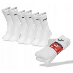 Puma Skarpety 3-PACK 94711007. Białe skarpety męskie Puma, bez wzorów. Za 36.99 zł.