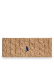 Polo Ralph Lauren Opaska 455981426003 Brązowy. Brązowe rękawiczki damskie Polo Ralph Lauren, bez wzorów, z materiału. Za 659.99 zł.