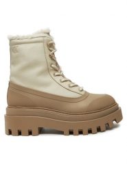 Calvin Klein Jeans Trapery Flatform Lace Up Boot Padded YW0YW01557 Beżowy. Brązowe śniegowce i trapery damskie Calvin Klein Jeans, z jeansu. Za 469.99 zł.