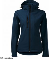 MALFINI Performance 521 - ADLER - Softshell kurtka damska, 300 g/m, 6% elastan, 94% poliester, - granatowy XS. Niebieskie kurtki damskie Malfini, m, bez wzorów, z elastanu, bez kaptura. Za 216.50 zł.