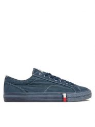 Tommy Jeans Tenisówki Archive Vulc. Y2K Washed Canvas EM0EM01720 Granatowy. Niebieskie trampki męskie Tommy Jeans, bez wzorów, z jeansu, bez zapięcia. Za 359.99 zł.