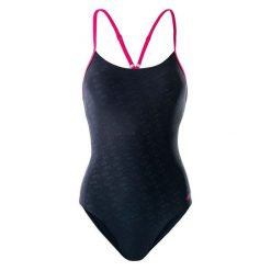 Damski Jednoczęściowy Kostium Kąpielowy Sublime. Czarne kostiumy jednoczęściowe damskie AQUAWAVE, l, bez wzorów, na fitness i siłownię. Za 82.99 zł.