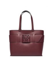 Armani Exchange Torebka 949138 0A874 UA343 Bordowy. Czerwone torebki do ręki damskie Armani Exchange, bez wzorów, ze skóry, bez dodatków. Za 629.99 zł.