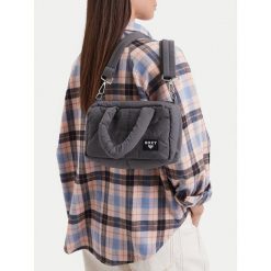 Torebka Roxy. Szare torebki do ręki damskie Roxy, bez wzorów, klasyczne, bez dodatków. Za 59.99 zł.