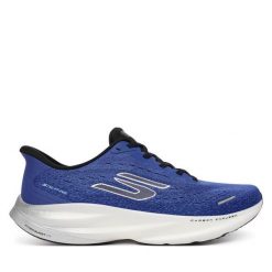 Buty do biegania Skechers. Niebieskie buty sportowe męskie Skechers, bez zapięcia, do biegania. Za 629.99 zł.