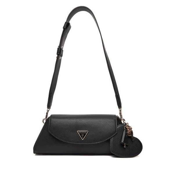 Torebka Guess. Czarne torebki do ręki damskie Guess, z aplikacjami, klasyczne, bez dodatków. Za 299.99 zł.